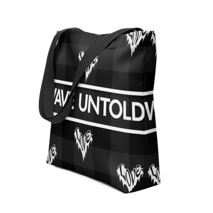WU Print Heart Tote Bag
