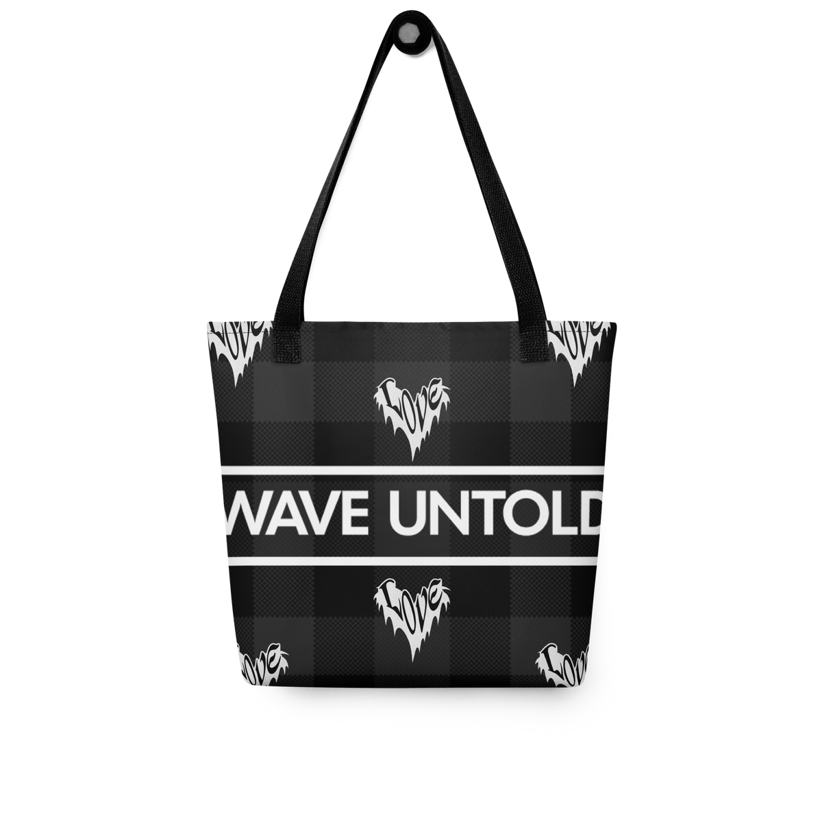 WU Print Heart Tote Bag