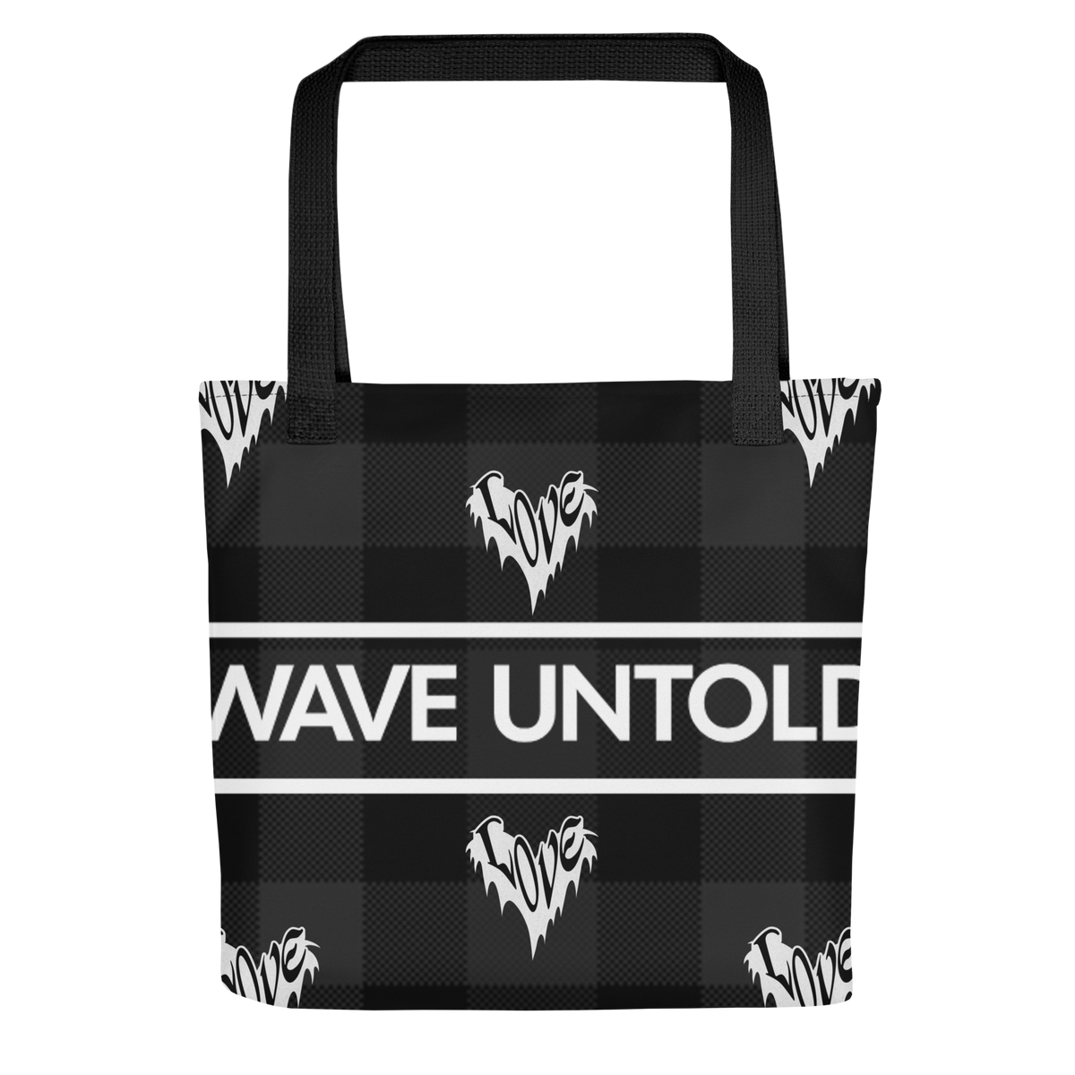 WU Print Heart Tote Bag