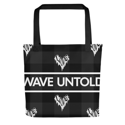 WU Print Heart Tote Bag