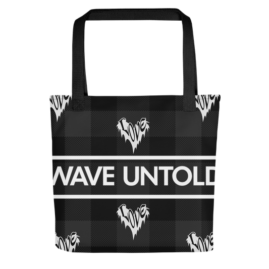 WU Print Heart Tote Bag