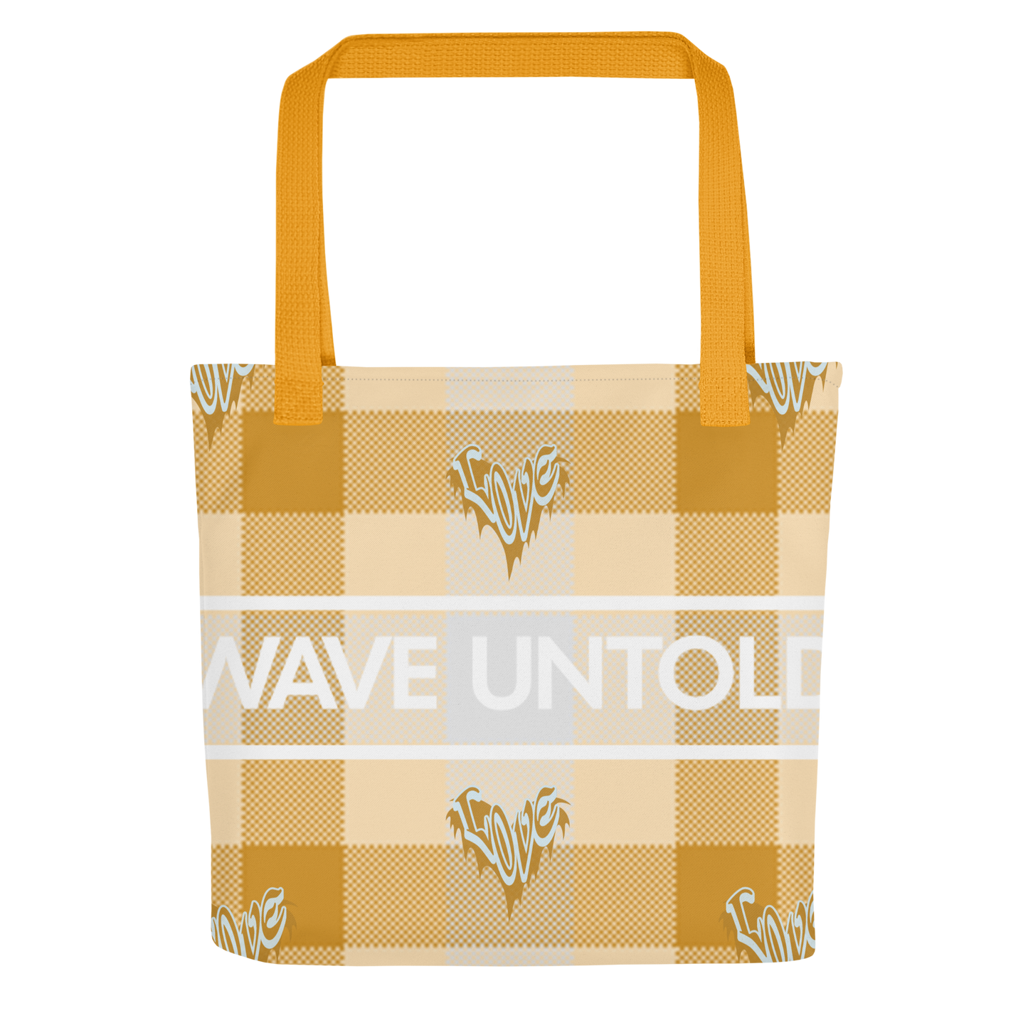 WU Print Heart Tote Bag