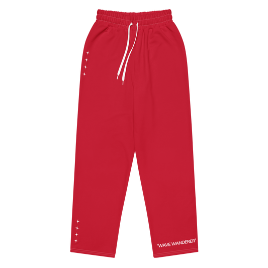 Red Wave Wanderer Star Logo Sweatpants